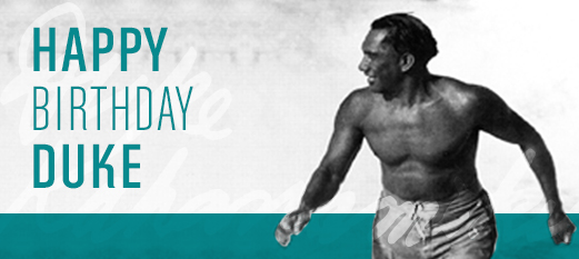 Birthday Image with Duke Kahanamoku